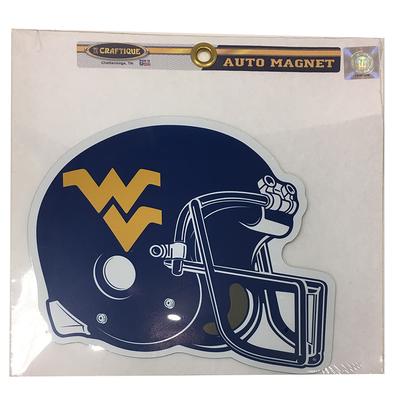 West Virginia Helmet Magnet 7.5