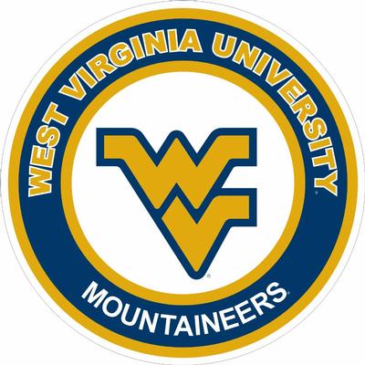 West Virginia Helmet Magnet 3.8