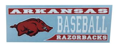 Arkansas Decal Baseball Block