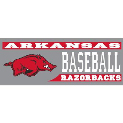 Arkansas Decal Baseball Block