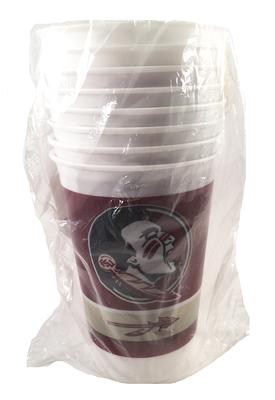 Florida State 20 Oz. Plastic Cups 8 Pack