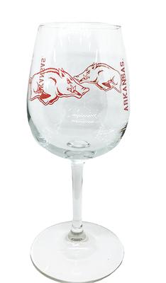 Arkansas 12oz Gameday Wine Glass