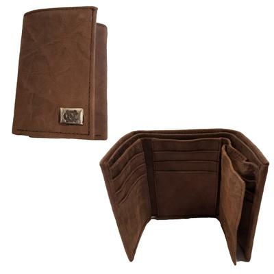 UNC Leather Tri-Fold Wallet