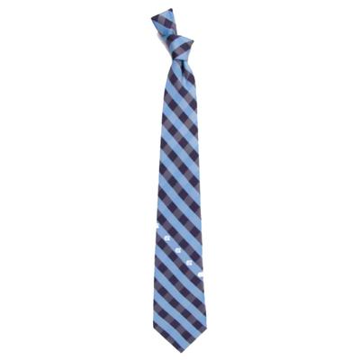UNC Men's Woven Polyester Check Tie