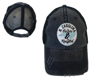 UNC Born & Raised Circle Patch Hat