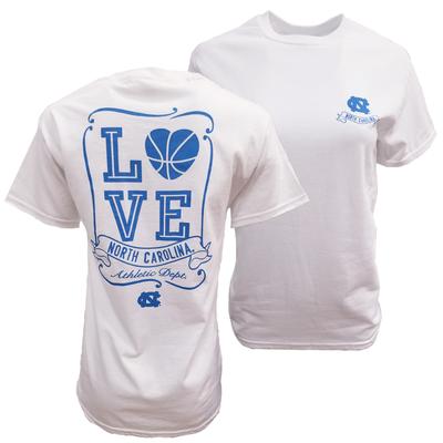 UNC Heart Basketball Tee
