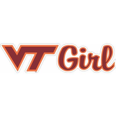 Virginia Tech VT Girl Decal