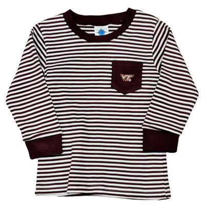 Virginia Tech Toddler L/S Striped Pocket T-Shirt