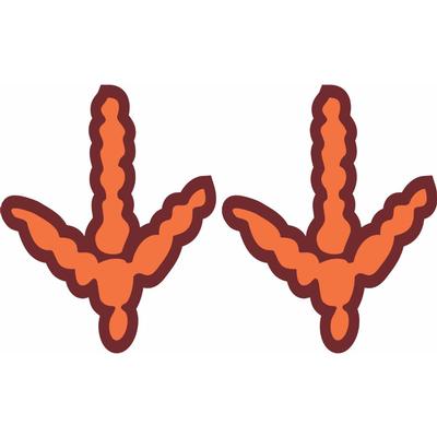 Virginia Tech Bird Tracks Mini Magnet 3