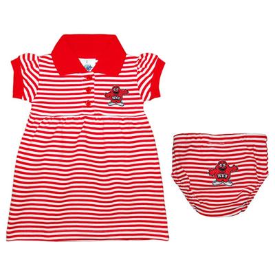 Western Kentucky Infant Striped Dress With Bloomer