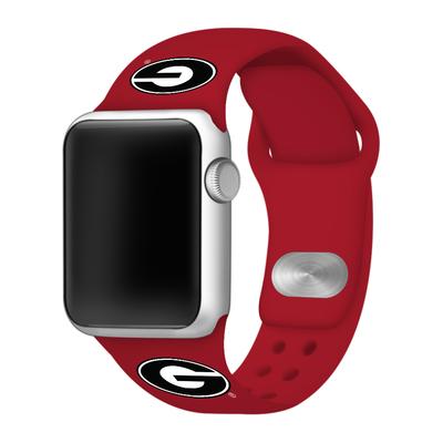 Georgia Red Apple Watch Silicone Sport Band 42mm