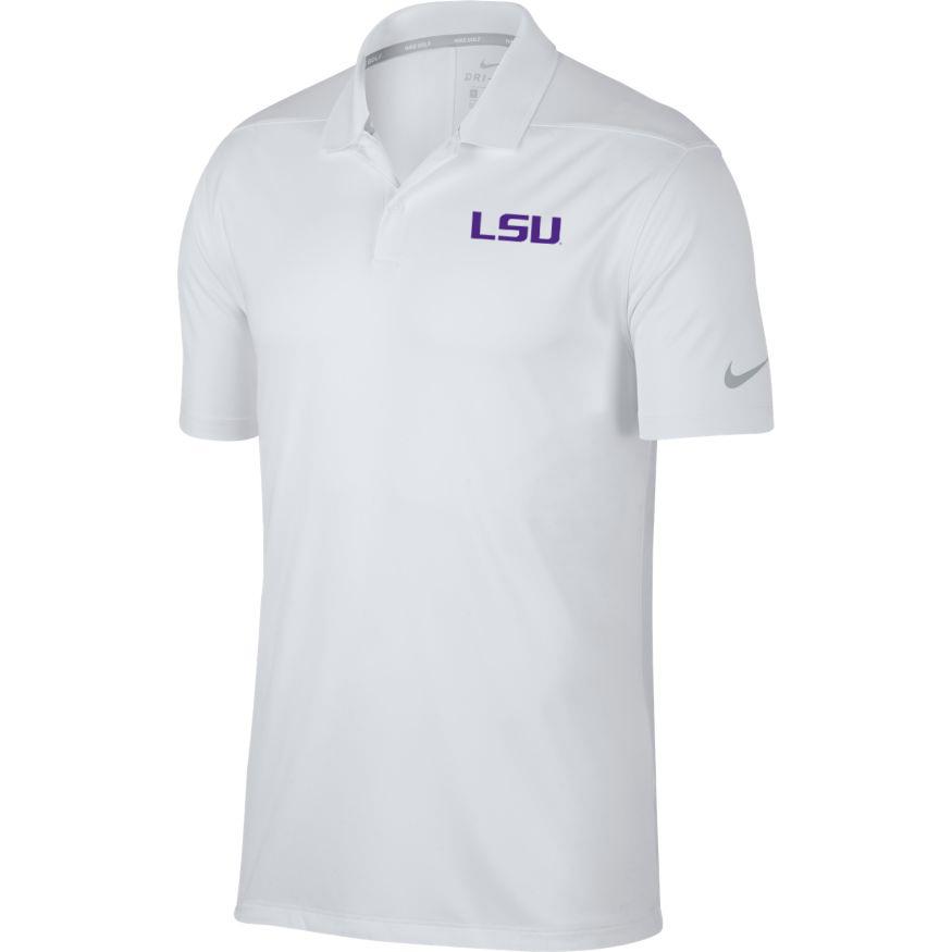 LSU Nike Golf Dry Victory Solid Polo - Alumni Hall