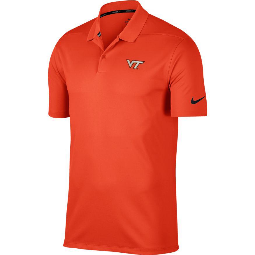 VT - Virginia Tech Nike Golf Dry Victory Solid Polo - Alumni Hall
