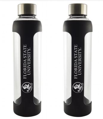 Florida State 20oz Silicone Glass Water Bottle