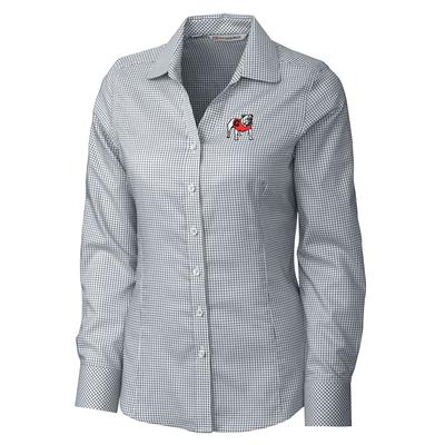Georgia Cutter And Buck Women's Tattersall Vault Logo Button Down