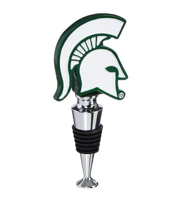 Michigan State Helmet Bottle Stopper
