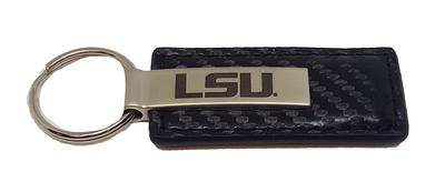 LSU Carbon Fiber Key Chain