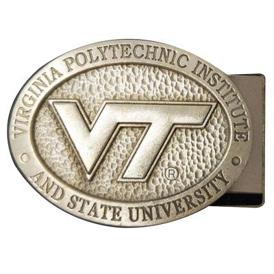 Virginia Tech Pewter Money Clip