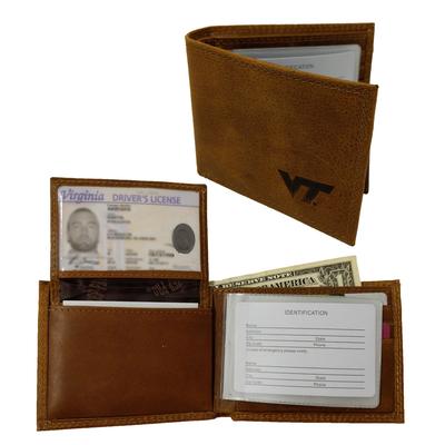Virginia Tech Bi-Fold Embossed Wallet