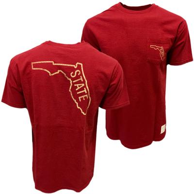Florida State Retro Brand State Pocket T-Shirt