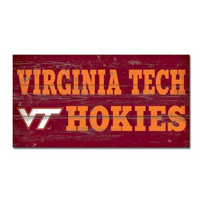 Virginia Tech Legacy VT Hokies Wooden Sign