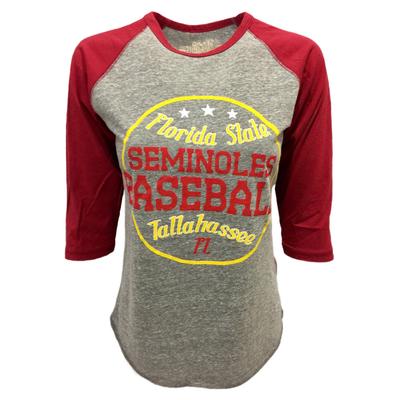 Florida State Retro Brand Margie Raglan Baseball Tee