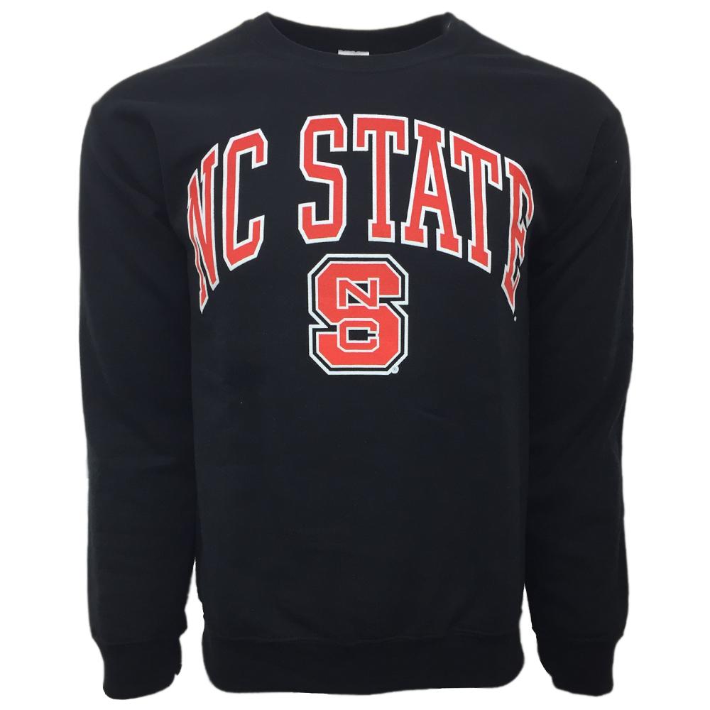 Nc State Arch Logo Screen Print Crew Fleece