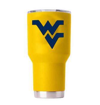 West Virginia Gametime Sidekick Gold 30oz Tumbler With Lid