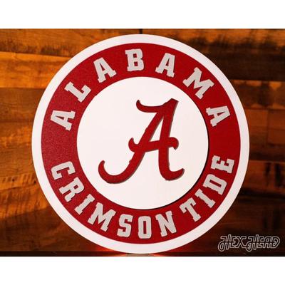Alabama Crimson Tide Logo 3D Metal Art - 18