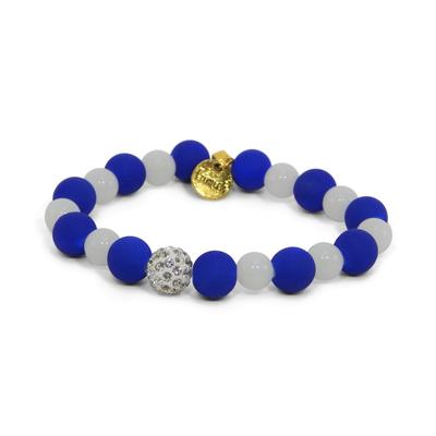 Erimish Blue and White Blizzard Stackable Bracelet