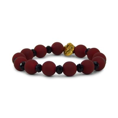 Erimish Maroon and Black Kynley Stackable Bracelet