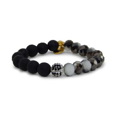 Erimish Black and White Vadar Stackable Bracelet