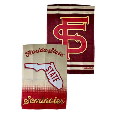Florida State Vault Logo Two Sided Garden Flag