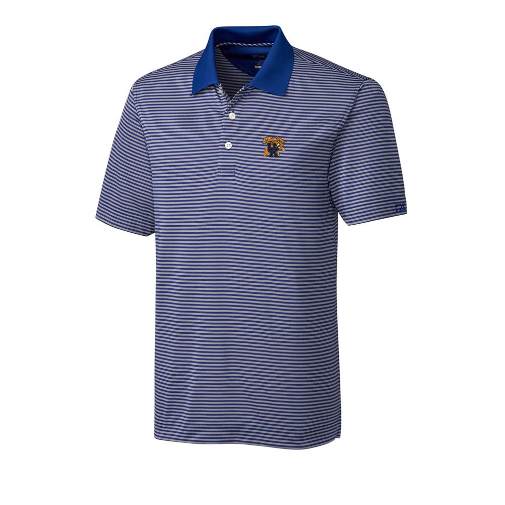 Kentucky Cutter And Buck Big And Tall Trevor Stripe Polo *** Custom Order ***