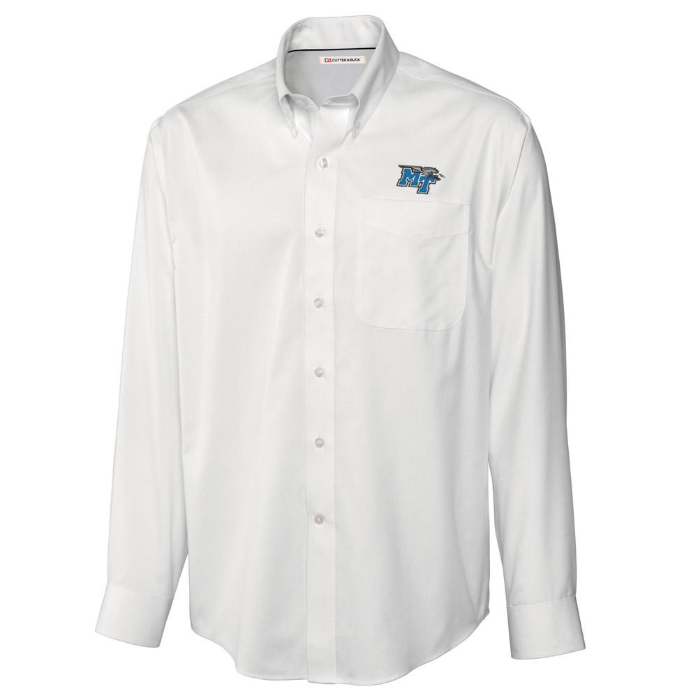 Mtsu Cutter And Buck Big And Tall Fine Twill Button Down *** Custom Order ***