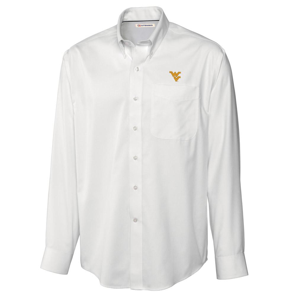West Virginia Cutter And Buck Big And Tall Fine Twill Button Down *** Custom Order ***
