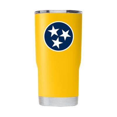 Gametime Sidekick Yellow 20oz Tristar Tumbler With Lid