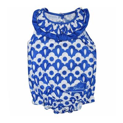 Kentucky Infant Ruffle Collar Onesie