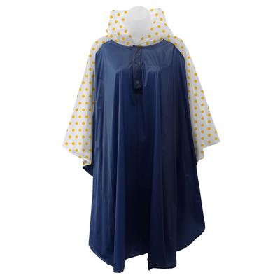 Navy And Yellow Polka Dot Rain Poncho