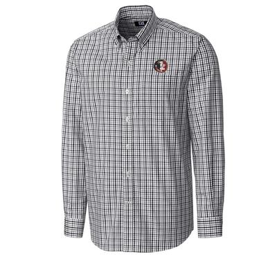 Florida State Cutter And Buck Vault Gilman Plaid Woven