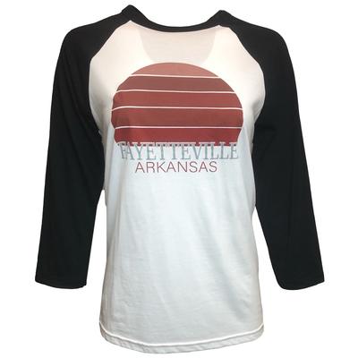 Fayetteville Women's Sunset City Long Sleeve Baseball Tee