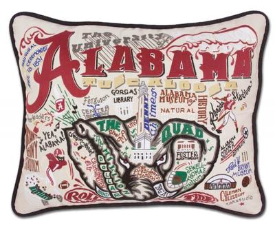 Alabama Hand Embroidered Pillow