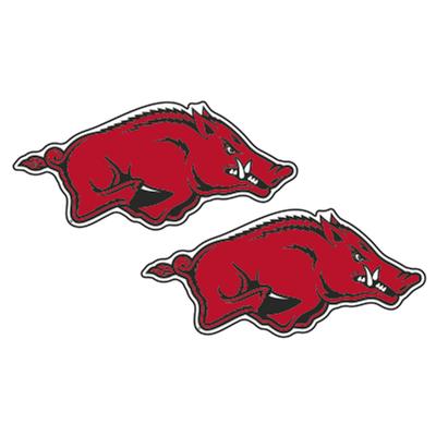 Arkansas 2 Inch Razorback Logo Decals (2 Pack)
