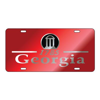 Georgia Arches Red License Plate