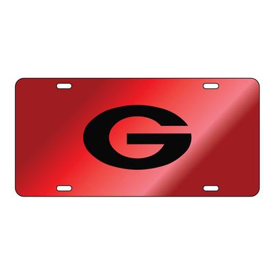 Georgia Power G Red License Plate