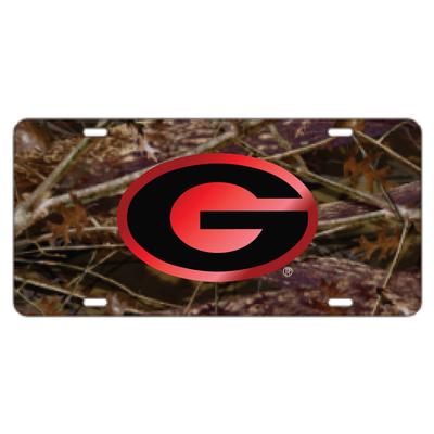 Georgia Power G Camo License Plate