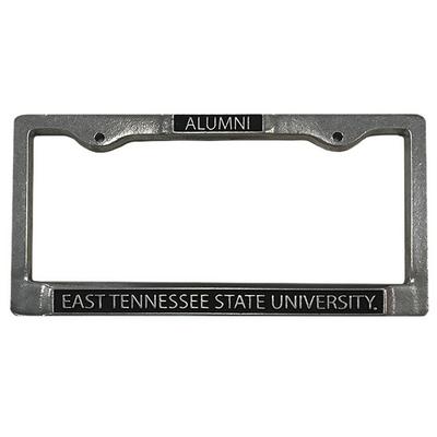 ETSU Pewter Metal Alumni License Plate Frame