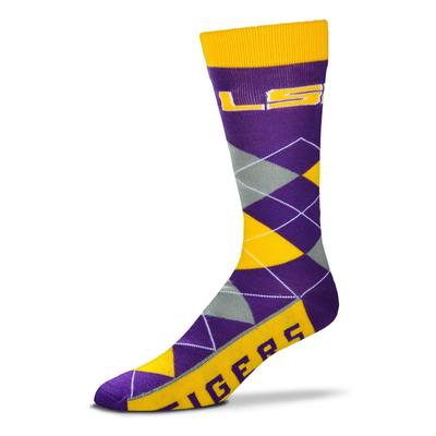 LSU FBF Originals Men's Argyle Socks