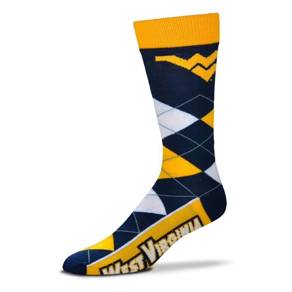 West Virginia Fbf Originals Men's Argyle Socks