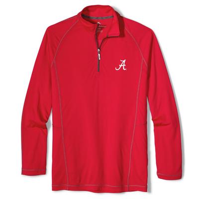 Alabama Tommy Bahama Goal Keeper Half Zip Pullover